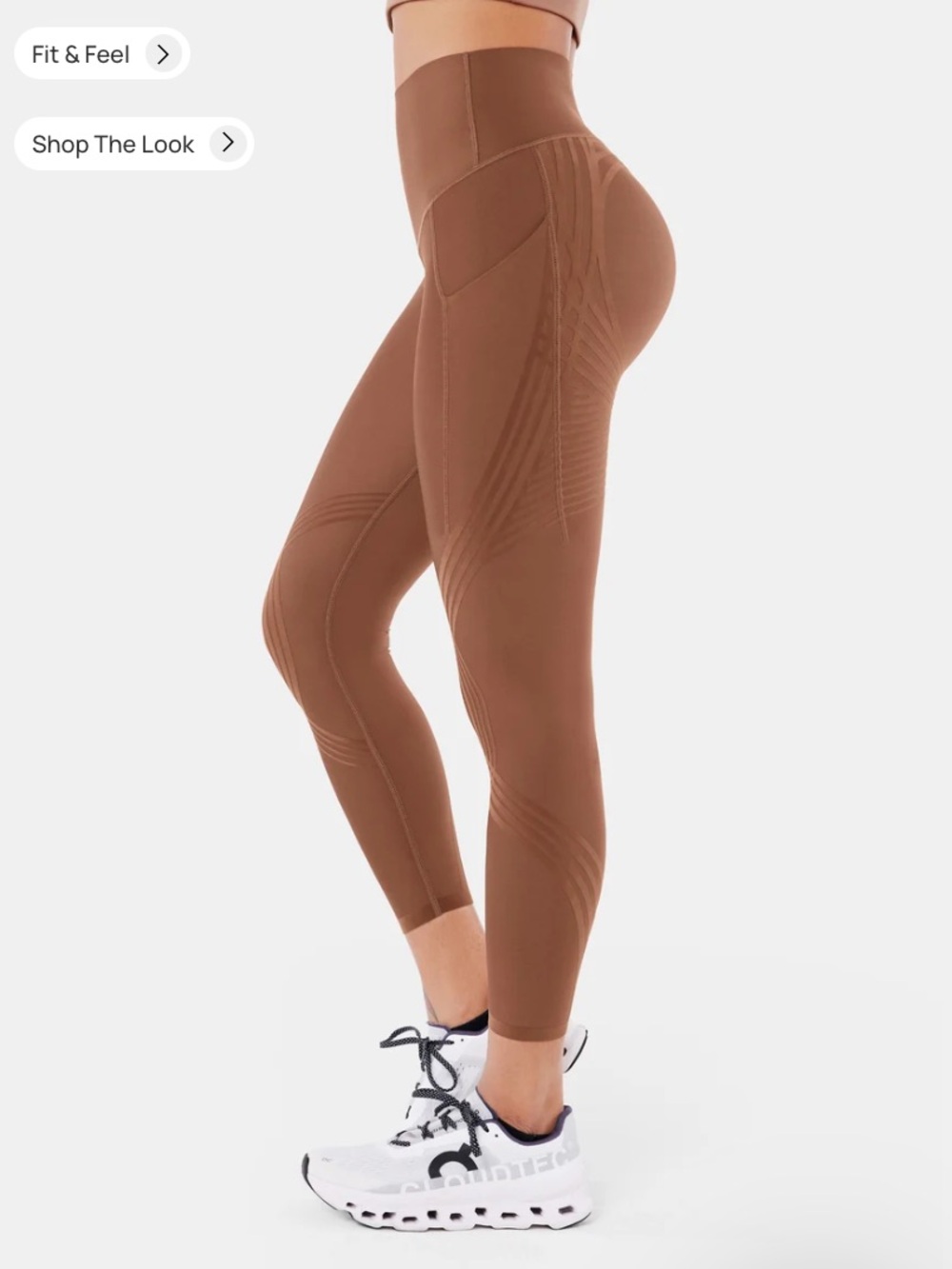Fanka Bodysculpt Side Pocket 7/8 Leggings Clove